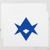 Briefhoofd met vlag van Toyota City, Japan (Voorkant / Achterkant)