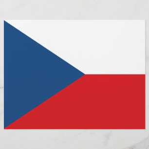 Briefhoofd met vlag van Tsjechië
