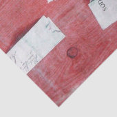 BRIEFHOUDER IN RODE HOUT TISSUEPAPIER (Detail)