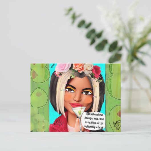 Briefkaart (Staand voorkant)