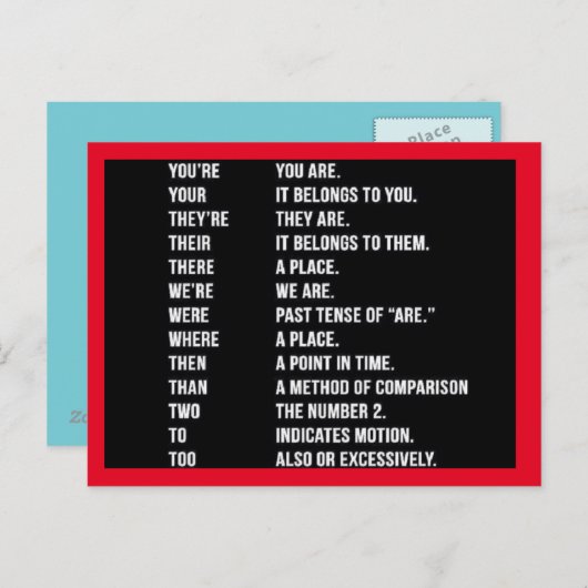 Briefkaart (Voorkant / Achterkant)