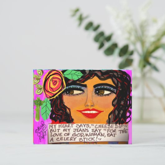 Briefkaart (Staand voorkant)