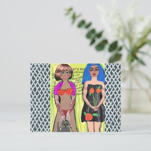 Briefkaart (Staand voorkant)