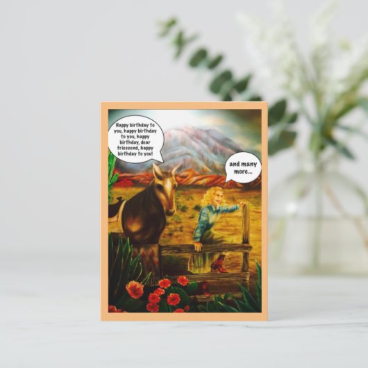 BRIEFKAART (Staand voorkant)