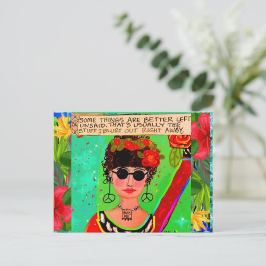 Briefkaart (Staand voorkant)