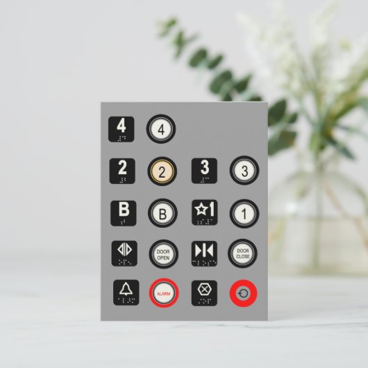 Briefkaart (Staand voorkant)