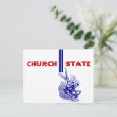 Briefkaart 1e wijziging - Scheiding van kerk en st (Staand voorkant)