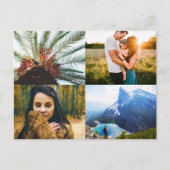 Briefkaart 4 Foto Edge Print Sjabloon (Voorkant)