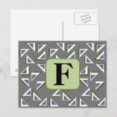 Briefkaart Aangepaste driehoeken (Voorkant / Achterkant)