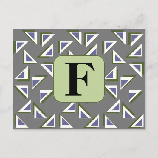 Briefkaart Aangepaste driehoeken (Voorkant)