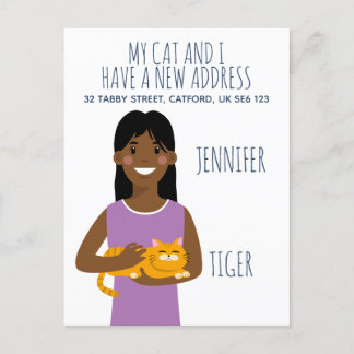 Briefkaart Aankondiging aangepast nieuw adres