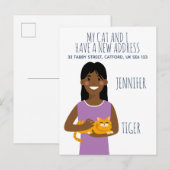 Briefkaart Aankondiging aangepast nieuw adres (Voorkant / Achterkant)