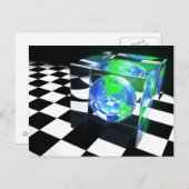 Briefkaart aardkubbe (Voorkant / Achterkant)