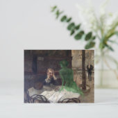 Briefkaart Absinthe Drinker (Staand voorkant)