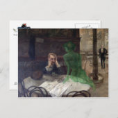 Briefkaart Absinthe Drinker (Voorkant / Achterkant)