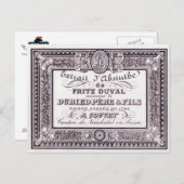 Briefkaart Absinthe Duval (Voorkant / Achterkant)