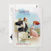 Briefkaart Absinthe La Picardine (Voorkant / Achterkant)
