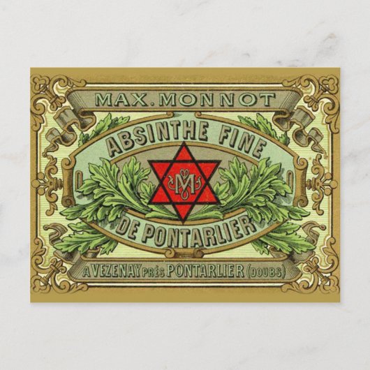 Briefkaart Absinthe Monnot (Voorkant)