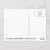 briefkaart abstract Rock Roos (Achterkant)