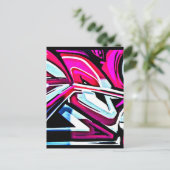 Briefkaart-Abstracte/Misc-Graffiti Galerij 110 Briefkaart (Staand voorkant)