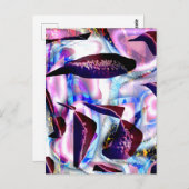 Briefkaart abstracte Oceaan (Voorkant / Achterkant)