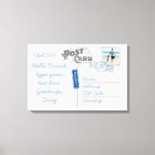  Briefkaart Achterzijcanvas Canvas Afdruk