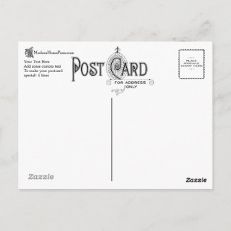  Briefkaart achterzijde - Fancy C-ontwerp