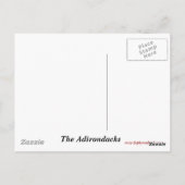 Briefkaart Adirondack Map (Achterkant)
