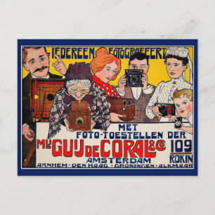 Briefkaart: Affiche Adverteren - Camera's Briefkaart