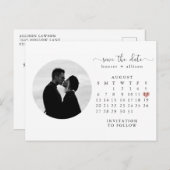 Briefkaart | Agenda sparen de Datum (Voorkant / Achterkant)