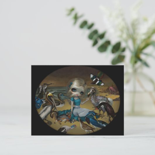 briefkaart "Alice and the Audubon Birds" (Staand voorkant)