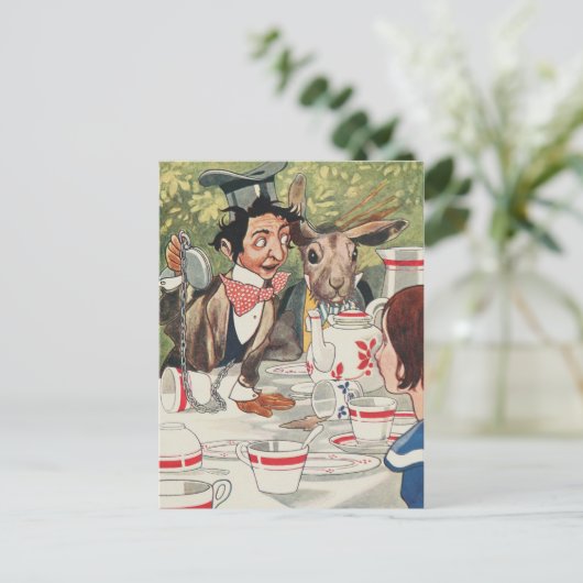 Briefkaart Alice en Wonderland (Staand voorkant)