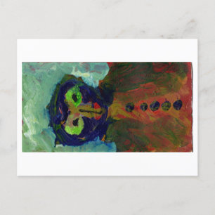 Briefkaart Alien/owl