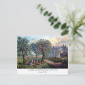 Briefkaart - AMERIKAANSE HOEVE: De herfst (Staand voorkant)