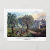 Briefkaart - AMERIKAANSE HOEVE: De herfst (Voorkant / Achterkant)