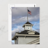 briefkaart "Amerikaanse vlag" (Voorkant / Achterkant)