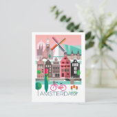 Briefkaart Amsterdam (Staand voorkant)