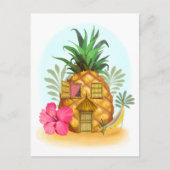 Briefkaart anananas Beach House (Voorkant)