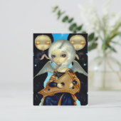 briefkaart "Angel met een slagader" (Staand voorkant)