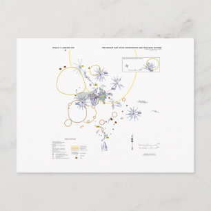 Briefkaart Apollo 11 foto-plattegrond