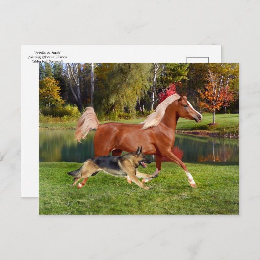 briefkaart "Arbella & Butch" (Voorkant / Achterkant)