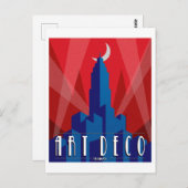 Briefkaart - Art Deco Empire State Building (Voorkant / Achterkant)