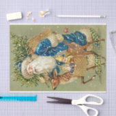 Briefkaart Art Santa Clause St Nick Nicholas Tissuepapier (Craft)