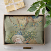 Briefkaart Art Santa Clause St Nick Nicholas Tissuepapier (Geschenk)