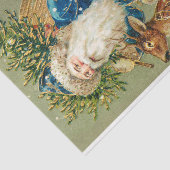 Briefkaart Art Santa Clause St Nick Nicholas Tissuepapier (Detail)