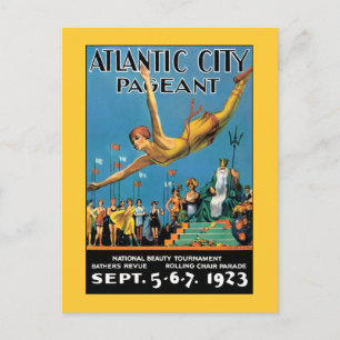 Briefkaart: Atlantic City schoonheidswedstrijd Briefkaart