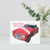 Briefkaart Austin+Healey+3000+Mk+111 (Staand voorkant)