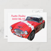 Briefkaart Austin+Healey+3000+Mk+111 (Voorkant / Achterkant)