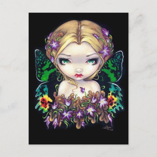 briefkaart "Autumn Crocus Fairy" (Voorkant)