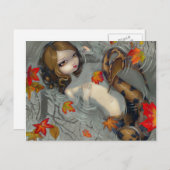 briefkaart "Autumn Mermaid" (Voorkant / Achterkant)